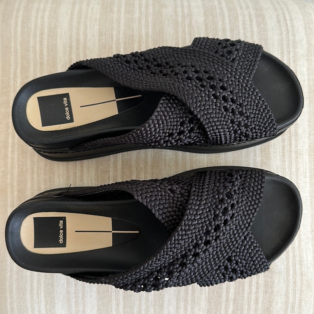 Dolce Vita platform sandals.